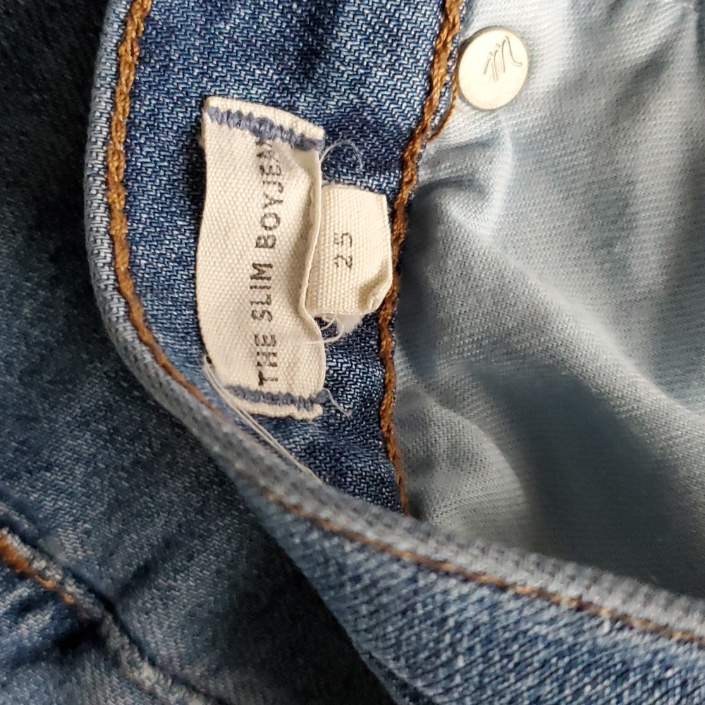 Madewell Jeans The Slim Boyjean Blue Denim - Picture 6 of 8
